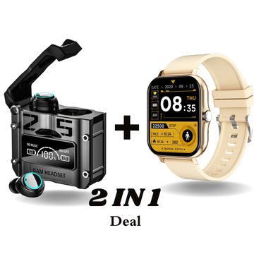 Y13 Smartwatch + M25 Earbuds | Best 2 in 1 Offer – Smartwatch & Earbuds